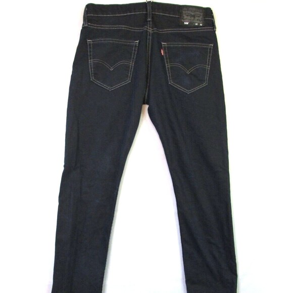 Levi's 508 Jeans Regular Taper Dark Blue Men's 30x32 White Stitching - Picture 2 of 10